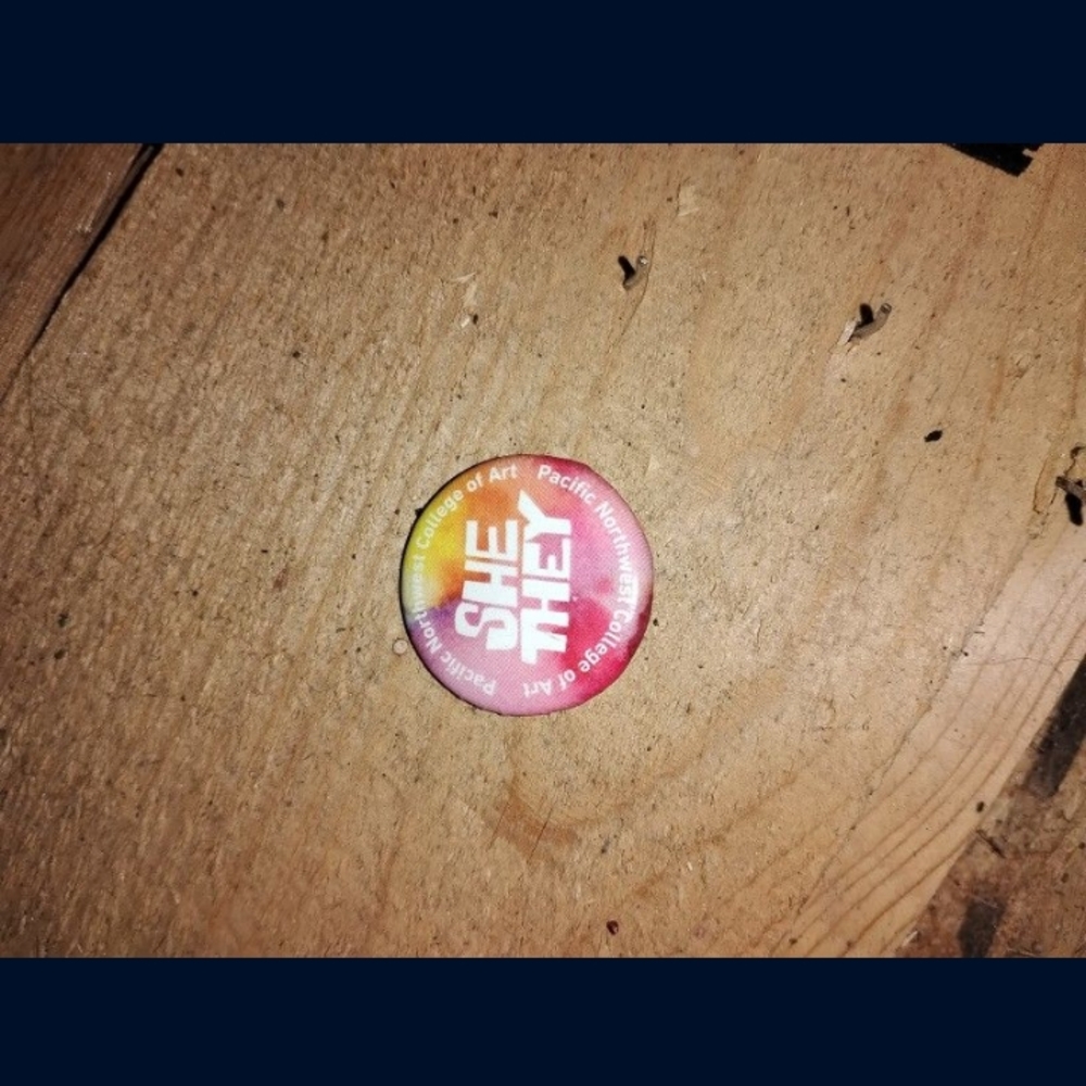She/They Button Pin
